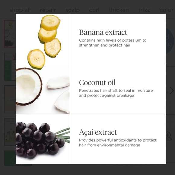 New Briogeo Superfoods Banana Coconut Nourishing Shampoo and Conditioner Set - Picture 7 of 7